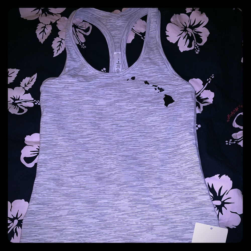 ✌🏽SOLD✌🏽 Gray Lululemon Cool Racerback  Hawaii